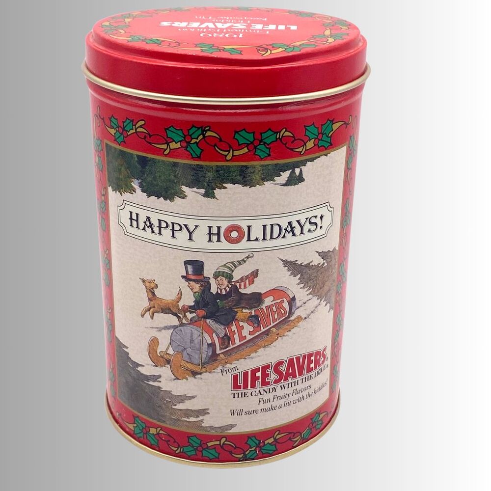VTG LifeSavers Christmas Tin 1988 Limited Ed. Holiday Keepsake Empty Collectible
